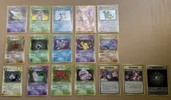 Pokemon 1997 Japanese Team Rocket Set With Banned Art Only Missing 1 Card: Sleep - Image 2