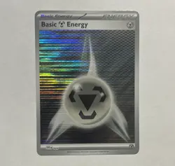 Pokemon TCG Metal Energy Holo Rare 2025 Scarlet & Violet White Flare - Image 1