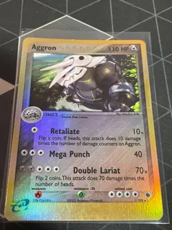 Aggron 1/109 LP (Lightly Played) Reverse-Holo Pokemon EX Ruby & Sapphire 2003 - Image 1