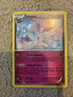 Pokemon TCG Sylveon 72/111 XY Furious Fists Cracked Ice Holo MP - Image 1