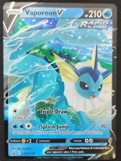 Vaporeon V SWSH150 Sword & Shield Black Star Promos Ultra Rare Holo Pokemon NM - Image 1