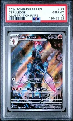 CERULEDGE #197 PSA 10 • 2024 POKEMON SSP EN-SURGING SPARKS ILLUSTRATION RARE - Image 1
