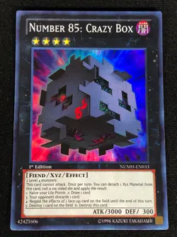 Yugioh Number 85 Crazy Box NUMH-EN033 1ST SUPER (NM) - Image 1