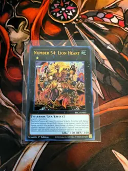 YUGIOH NUMBER 54: LION HEART BLC1-EN037 ULTRA 1ST EDITION - Image 1