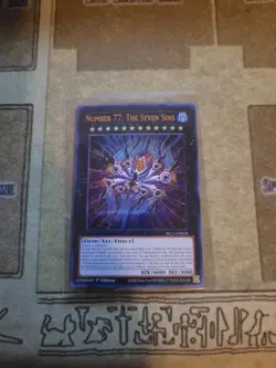 YUGIOH NUMBER 77: THE SEVEN SINS BLC1-EN038 ULTRA 1ST EDITION NM - Image 1