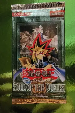 1996 Yugioh Soul Of The Duelist 1st Edition English Unopened Pack - Image 1