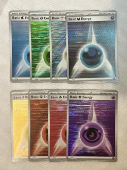Pokemon TCG - Lot 8 HOLO Energy Cards NM Black Bolt & White Flare - Image 1