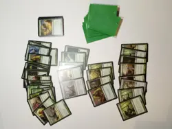 MTG Magic The Gathering Trading Card Lot - 69 cards total plus sleeves pictured - Image 1