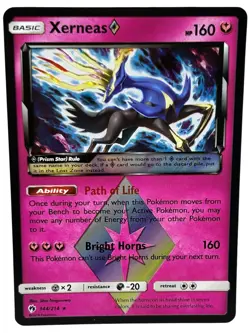 Xerneas Prism Star Holo Rare 144/214 - Pokemon Sun & Moon Lost Thunder NM Card - Image 1