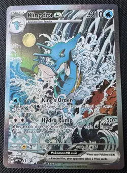 Kingdra 131 Scarlett & Violet Shrouded Fable Pokemon Card Black Star Promo - Image 1