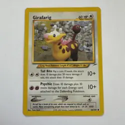 Girafarig 66/105 1st Edition Neo Destiny Pokemon Card LP dd - Image 1