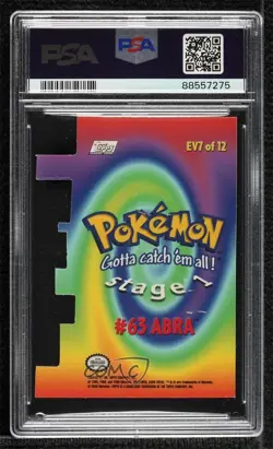 Abra Topps Pokemon TV Animation Edition Series 2 Evolution Die-Cut Embossed 06st - Image 2