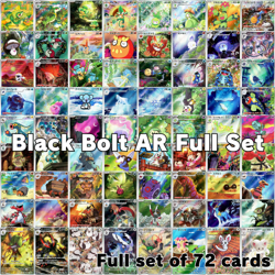 Pokemon Black Bolt AR Complete 72-Card Set - SV11B / Japanese / NM Condition - Image 1