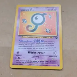 VINTAGE POKEMON BLACK STAR PROMO CARD - #38 UNOWN J - RARE (WOTC) NM - Image 1