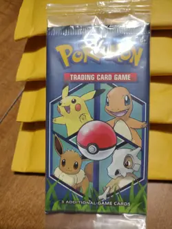 Pokemon TCG Let's Go Kanto 3 Card Pack General Mills New Factory Seal - Image 1