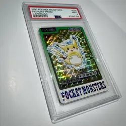 Pikachu - #025 - Carddass 1997 Japanese Pocket Monsters Prism PSA 9 Pokemon card - Image 1