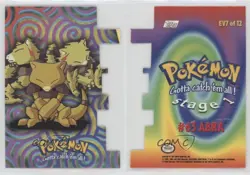 Abra Topps Pokemon TV Animation Edition Series 2 Evolution Die-Cut Embossed 09ot - Image 3