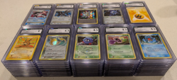 100 Bulk CGC Graded Pokemon Card Lot Reverse Holo, 1st Edition, Vintage, Topps - Image 1