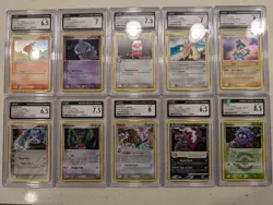 100 Bulk CGC Graded Pokemon Card Lot Reverse Holo, 1st Edition, Vintage, Topps - Image 4