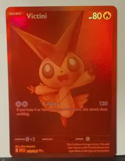 Pokemon Red VICTINI #172/086 Black Bolt White flare PACK FRESH ENGLISH - Image 3