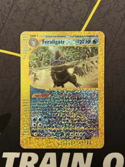 JUMBO 2002 Pokemon FERALIGATR Expedition Reverse Holo BOX TOPPER Card 2/12 - Image 1