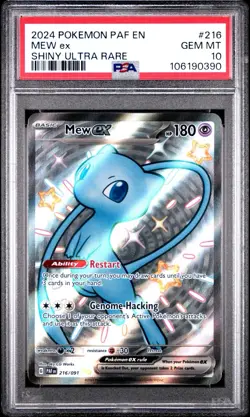 Mew ex 216/091 Sv: Paldean Fates Holo PSA 10 Pokemon TCG - Image 1