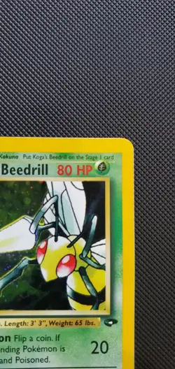 Kogas Beedrill 9/132 Gym Challenge Holo Rare Vintage WOTC Pokemon TCG - Image 3