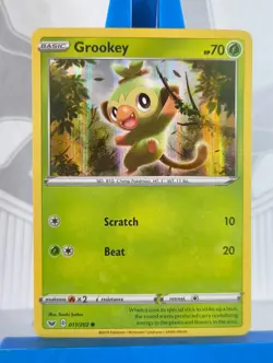 Grookey 011/202 - Common Holo Promo - Sword & Shield Base Set - Pokemon TCG - Image 1