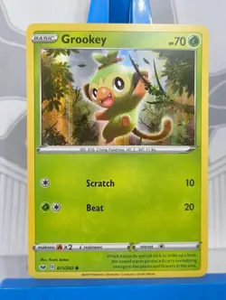Grookey 011/202 - Common Holo Promo - Sword & Shield Base Set - Pokemon TCG - Image 2