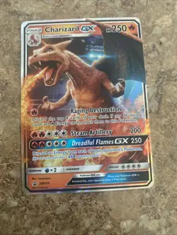 2019 Pokemon Charizard GX HOLO SM195 Black Star Promo Sun & Moon- EX Cond - Image 2