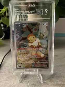 Eevee 173 Black Star Promo Prismatic Evolutions POKEMON CENTER TAG MINT 9 - Image 1