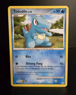 Pokemon TCG - TOTODILE - 8/12 - DP TRAINER KIT: MANAPHY & LUCARIO 2007 - MP/LP - Image 1