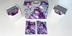 Anime Double Deck Box - Genshin Impact Raiden w/ Dividers (TCG, Yugioh, Pokemon) - Image 1