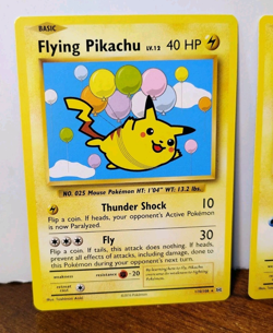 POKEMON FLYING PIKACHU 110/108 & SURFING PIKACHU 111/108 SECRET RARES EVOLUTIONS - Image 2