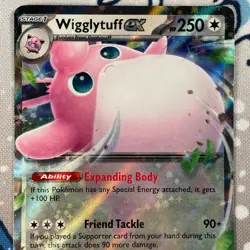 Wigglytuff ex 040/165 Double Rare Holo Scarlet & Violet 151 Pokemon Card 2023 NM - Image 2