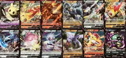 set of 12 authentic Pokemon Card Japanese Mimikyu V Blaziken Heatran Machamp - Image 1