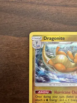 Dragonite 151/236 Holo Cracked Ice Unified Minds Pokemon Card LP - Image 2
