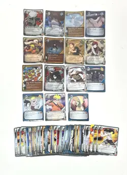 Naruto CCG Lot: 68 Cards W/ Diamond Foils, Promos, Rare & Super Rare Cards - Image 1