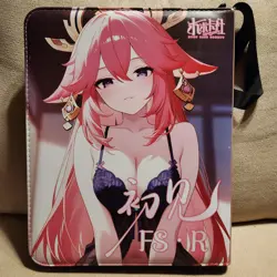 Yae Miko/Raiden Shogun Anime Waifu Trading Card 9-Pocket 3-Ring Zipper Binder - Image 2