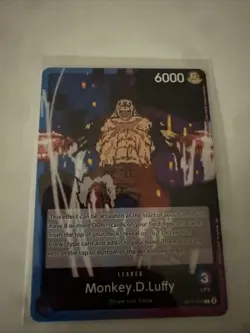 Monkey D Luffy OP11-040 NM A Fist of Divine Speed One Piece Leader Card CCG - Image 2