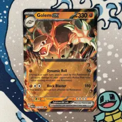 Golem ex 076/165 Double Rare Holo Scarlet & Violet 151 Set Pokemon Card 2023 NM - Image 1