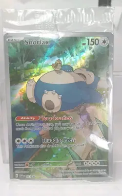 Pokemon Card - Snorlax SVP 051 Scarlet & Violet 151 Black Star Promo Mint Sealed - Image 1