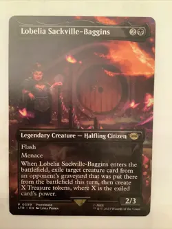 MTG PLTR: Lobelia Sackville-Baggins (Legendary Creature) Full Art Promos 399 - Image 1