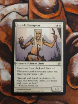 Auriok Champion Fifth Dawn 5DN MTG Magic the Gathering 1st Edition - Image 1