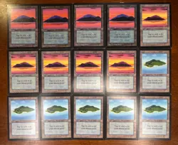 MTG 15X Island X15 - Collectors' Edition (CE) Magic - Mostly LP - Image 1