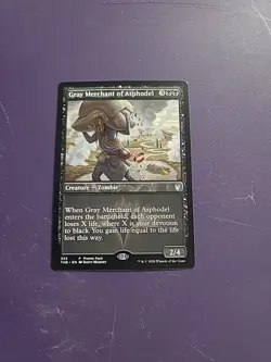 MTG Gray Merchant of Asphodel 355/412 Theros Beyond Death ALT ART - Image 1