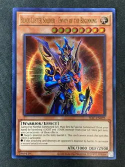 Yugioh IOC-EN025 2020 Reprint Black Luster Soldier- Envoy of the Beginning UR NM - Image 1