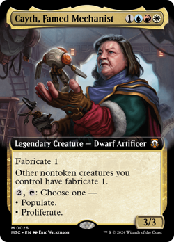 Cayth, Famed Mechanist (EXTENDED ART) #26 | NM FOIL | Magic MTG - Image 1