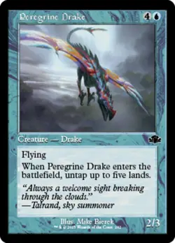1x Peregrine Drake - Retro Frame NM-Mint, English Dominaria Remastered MTG Magic - Image 1