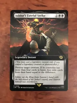 Isildur's Fateful Strike Extended Borderless MTG Magic Gathering Card NM LTR - Image 1